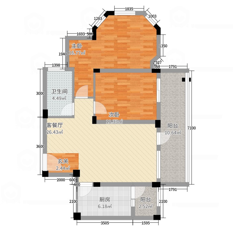 郫都区三道堰精装2室2厅1卫二手房出售12