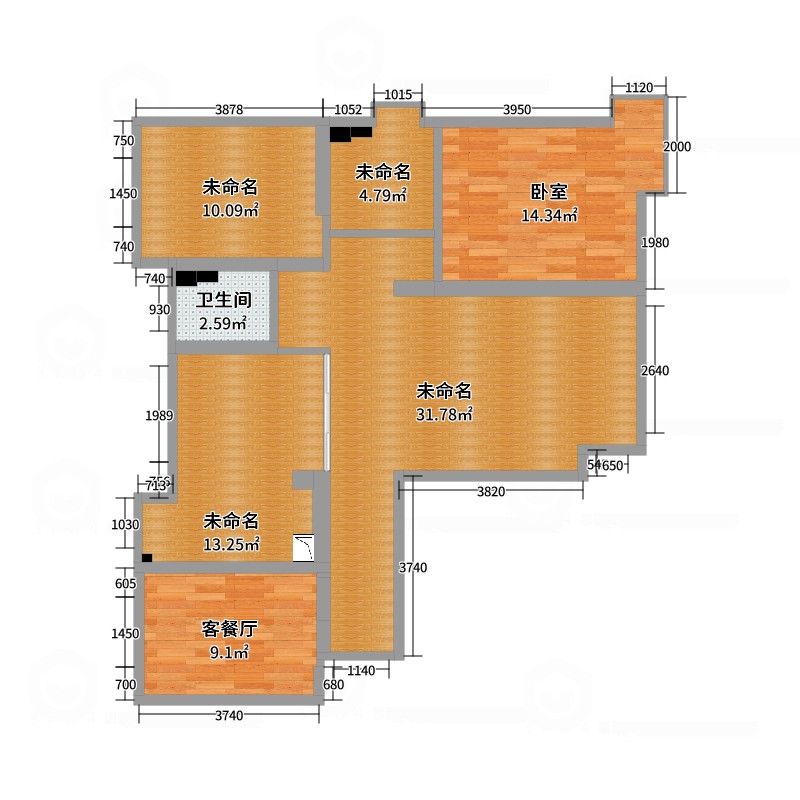 福台景园 三室两厅 户型方正 产权清晰 可以按揭-福台景园二手房价