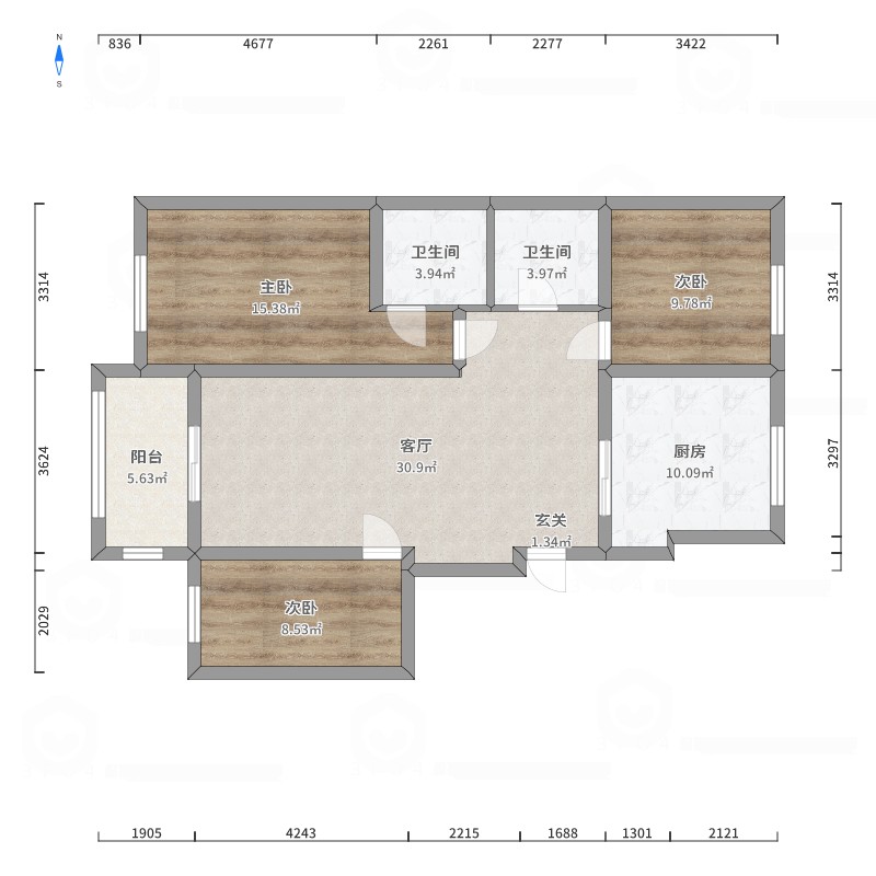 建华区建华精装4室2厅2卫二手房出售13