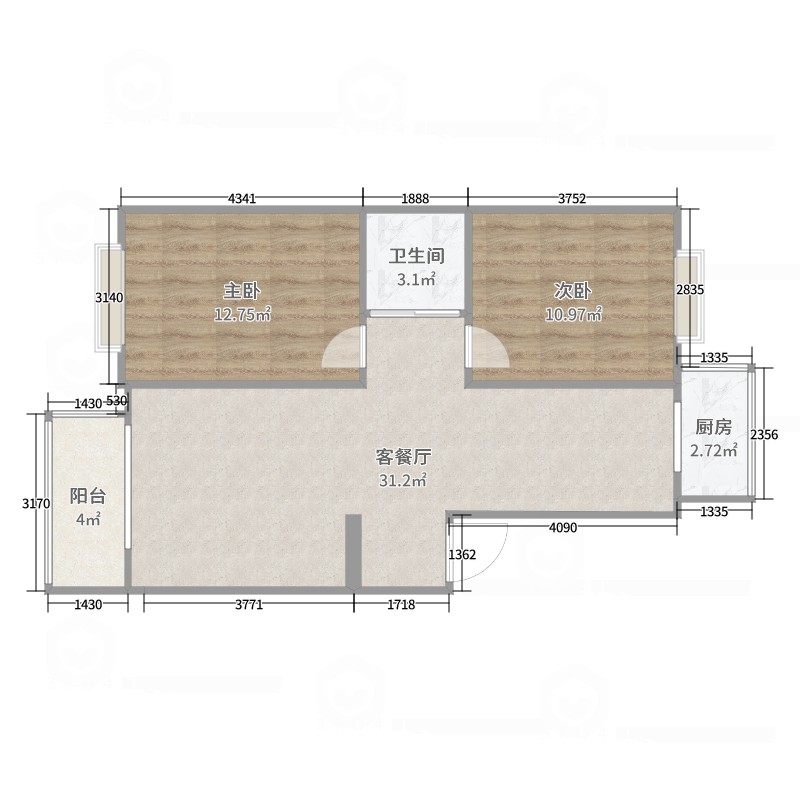 古冶区古冶普通2室2厅1卫二手房出售11