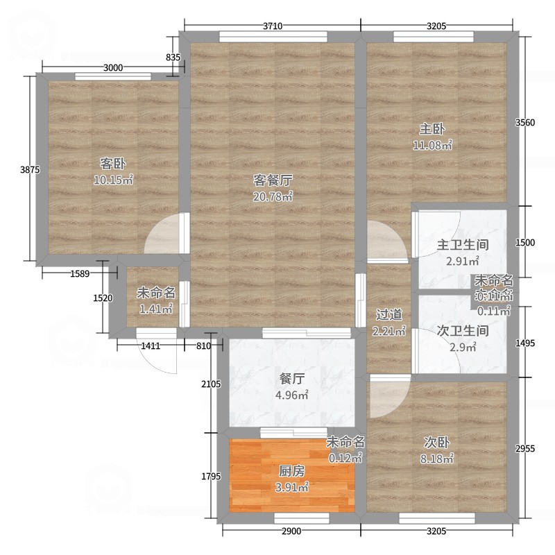 城中区城中精装4室2厅2卫二手房出售6