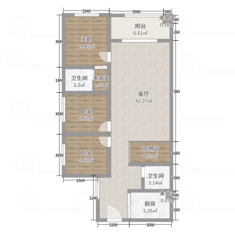 合信邛海湾A区3室2厅2卫精装出租13