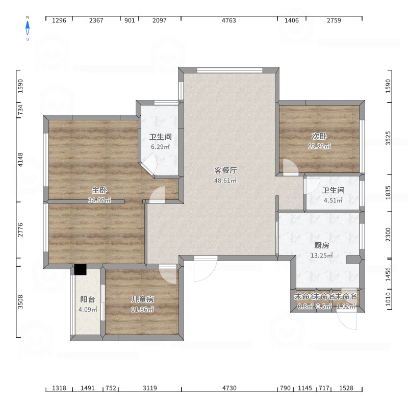 衢州公馆188㎡5室2厅3卫2阳台毛坯南北，业主急售-衢州公馆二手房价