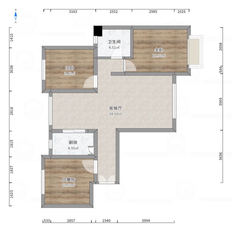 天庆金域南湾B区,天庆3室，精装修,家具家电齐全，拎包入住11