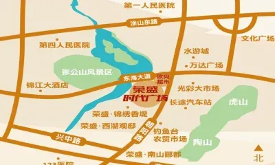 荣盛时代广场交通图1