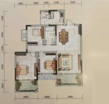 建鸿达辰河世家户型信息1