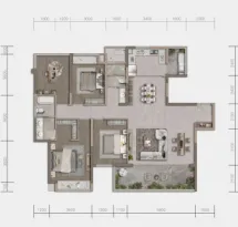 绿地旌湖名门户型信息1
