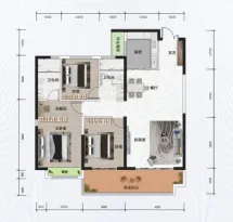 中铁·银城江月户型信息4