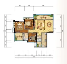 成铁·天台湖一号户型信息3