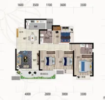 北投湖畔公园里户型信息4