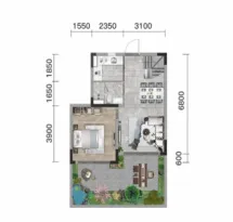 仁恒溪云居户型信息4