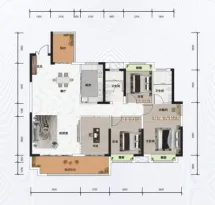 中铁·银城江月户型信息3