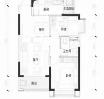 德阳恒大翡翠华庭户型信息6