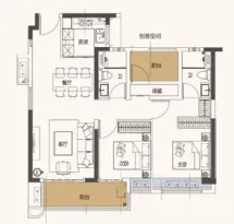 敏捷珑玥府户型信息3