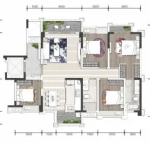 中建人居山水颐墅户型信息4