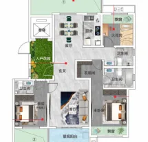 河南一建正阳玖玺臺户型信息5