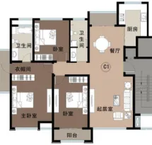 渤海湾国际公馆户型信息1