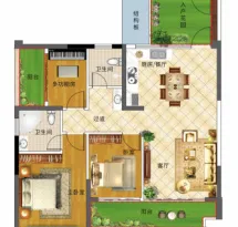 武宣裕达·仙湖铭邸户型信息1