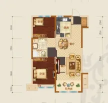 乌兰察布恒大珺庭户型信息1