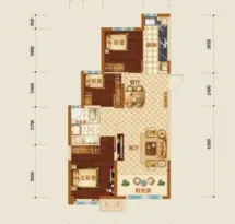 乌兰察布恒大珺庭户型信息5