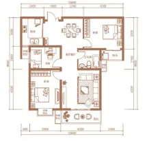 鑫飞佳苑商住区户型信息3