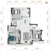 乌鲁木齐建业世和府户型信息5