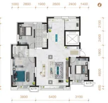 乌鲁木齐建业世和府户型信息2