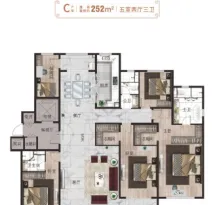 天正山河玺院户型信息3