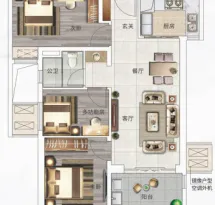 保利庭瑞阅江台户型信息4