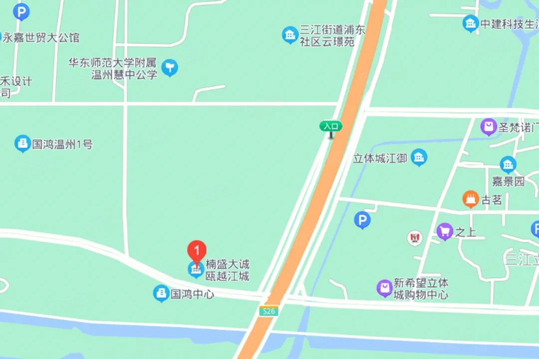 瓯越江城楼盘图