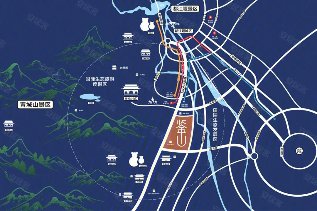青城鉴山二期楼盘图