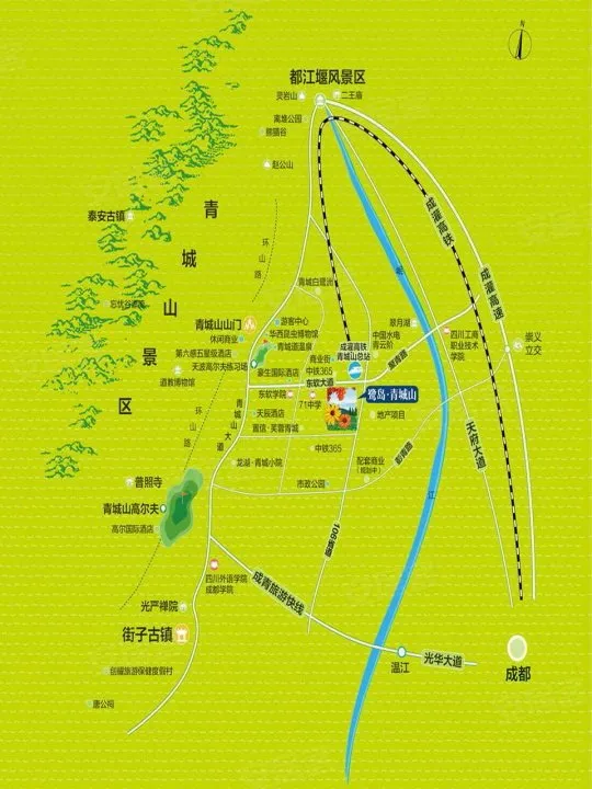 鹭岛青城山楼盘图
