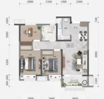 绿地澜庭公馆户型信息6
