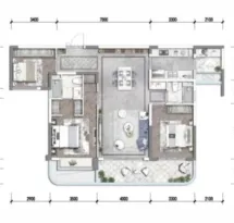 四川师大站TOD锦江府户型信息4