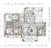 四川师大站TOD锦江府户型信息1