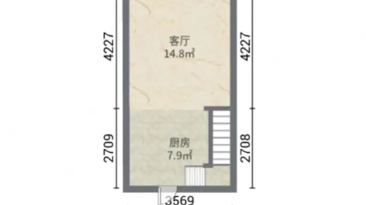 嘉年华青年城smart公寓 1室1厅1卫 30平 电梯房