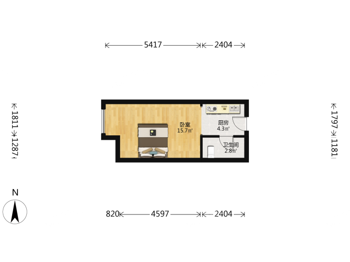 东原D8公馆 1300.00元/月 1室1厅1卫 35.0平-东原D8公馆租房