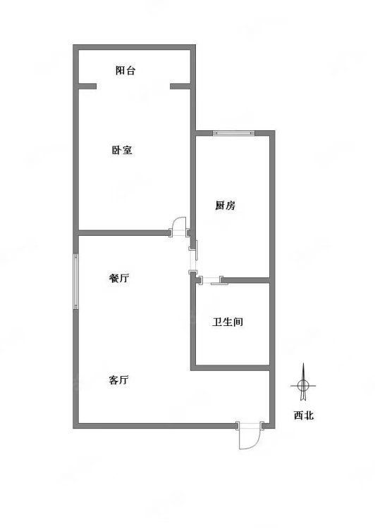 北斗大厦,香港路赵家条 没有中芥费 押一付一1