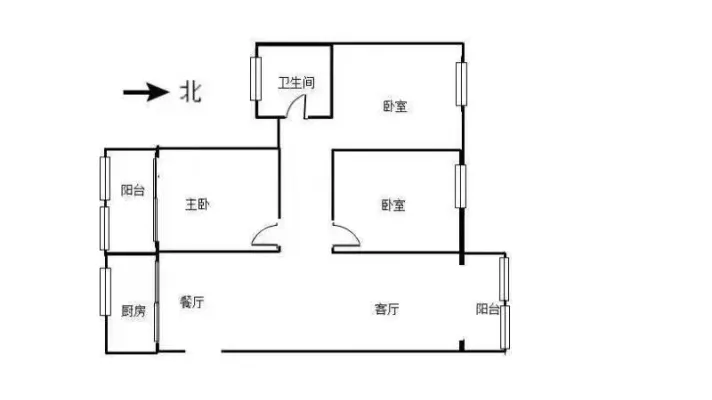 华电小区丨 3室2厅1卫 丨精装丨拎包入住