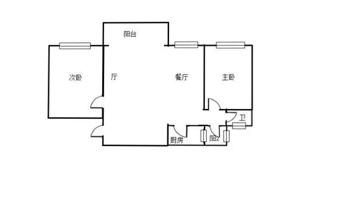 乐意居 大两房 电梯高层 南向 采光通风 家电齐全 拎包即住