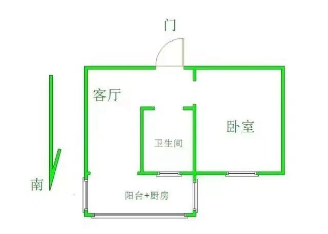 塔东花园,塔东小学后门单室二楼精装修家具家电齐全，拎包入住1