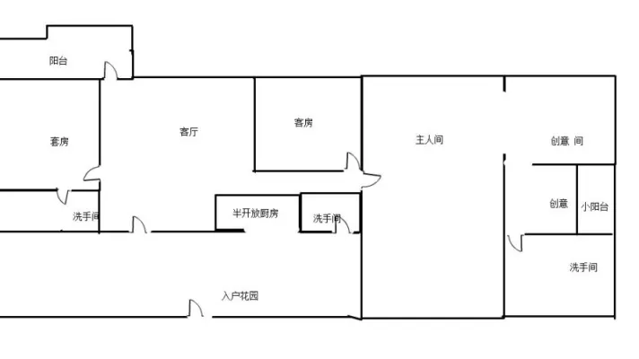 托斯卡纳一楼带下室花园 四房 看房方便 适合办公加居住