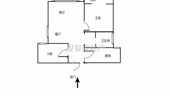 开亮崇德苑精装两窒两厅一卫