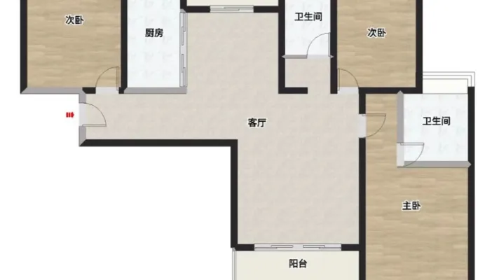 南沙珠江湾 3室2厅2卫 电梯房 122平 精装修