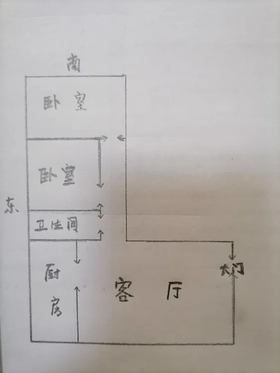 临洮街石化小区 三楼 二室一厅  拎包入住