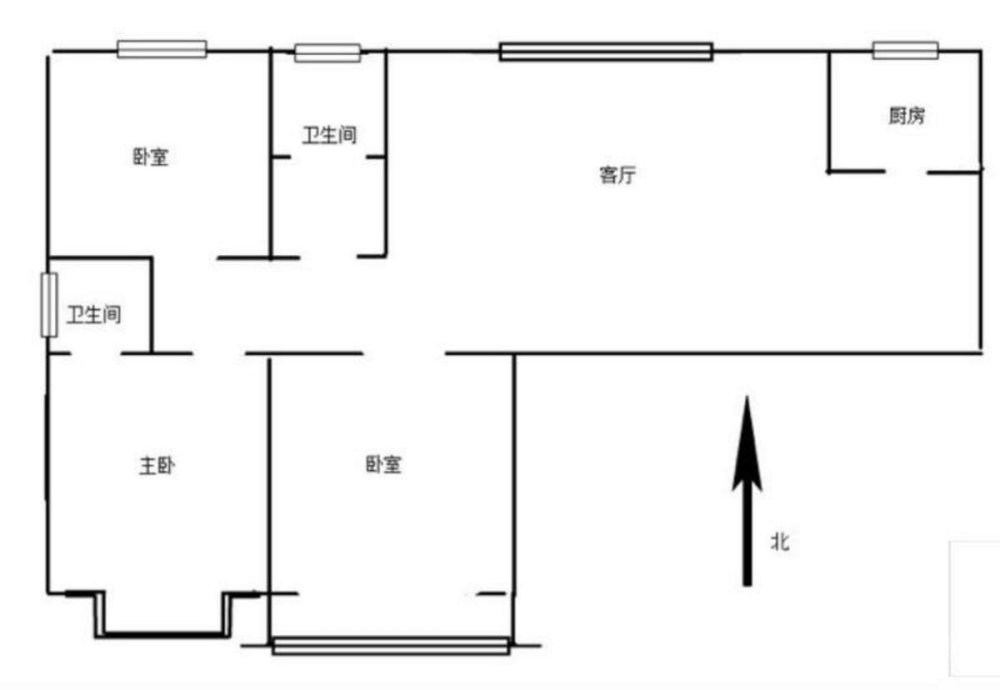 书香苑,急租  洛一高  二外  新区医院 书香苑拎包住三室可随时看1