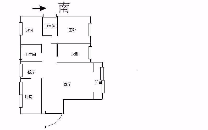 龙湖嘉园,龙湖嘉园3室2卫 家电齐全 拎包入住 有钥匙随时看房1