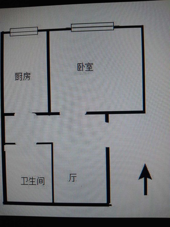 力和裕景,向阳南路力和裕景电梯房1室1厅空调热水器冰箱洗衣机家具1