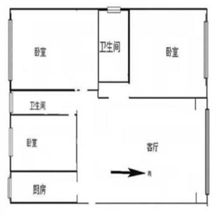 西脉家园,西脉家园 3室2厅2卫 电梯房 南北通透 精装修1