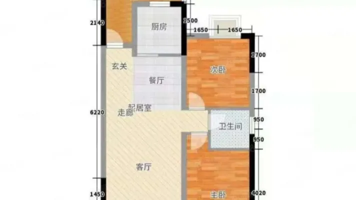 万达华府  精装三室  家具家电齐全  干净整洁  拎包入住